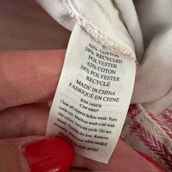 Faherty Topsail Denim Short Pink Railroad Stripe Size: 29 - Picture 7 of 7